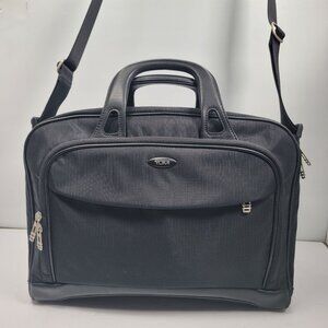 TUMI 2571D Men's Black Laptop Briefcase Shoulder Bag w/ Serial Number Tag